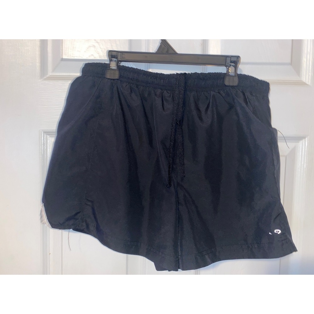 Champion C9 Womens Black Athletic Running Shorts Medium Elastic Waist Drawstring